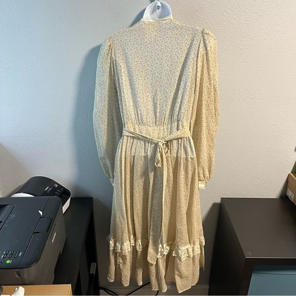 Gunne Sax Prairie Long Sleeve Midi Dress - Picture 11 of 16